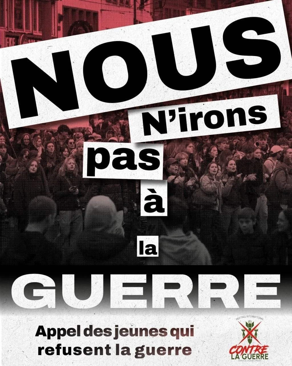 Appel des jeunes qui refusent la guerre : nous n'irons pas à la guerre !